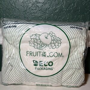 Fruit of the Loom Men's White Briefs Underwear 9 Pack Large